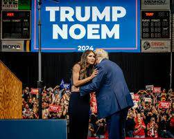 Perlombaan Untuk Menjadi Pasangan Trump Dimulai Saat Noem Mendukungnya