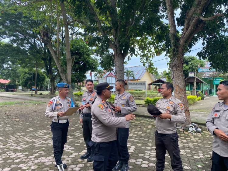 Personel Polsek Sawang Diminta Jaga Nama Baik Polri