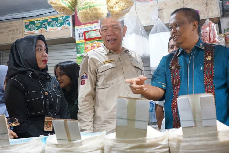 Pantau Harga dan Ketersediaan Beras, Disperindag  ESDM Sumut Sidak Pasar Sukaramai