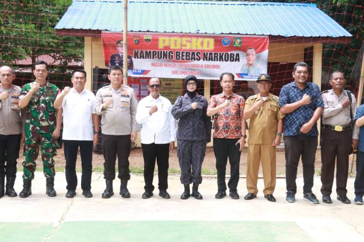 Kapolres Simalungun Dampingi Tim Penilai Posko Kampung Bebas Narkoba di Nagori Moho