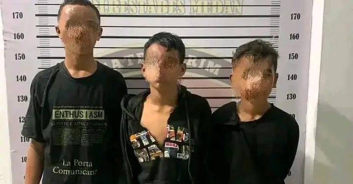 Polsek Sunggal Pulangkan Tiga Anggota Geng Motor
