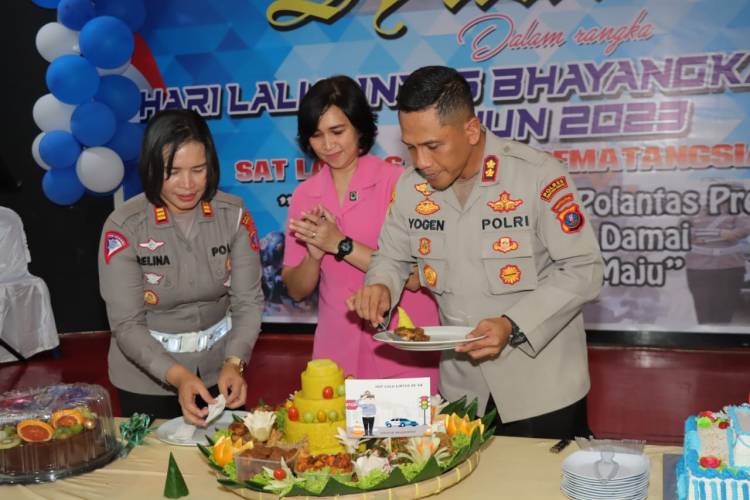 Syukuran HUT Lantas ke-68 Tahun 2023 Polres Pematang Siantar Digelar  di Cafe OH5