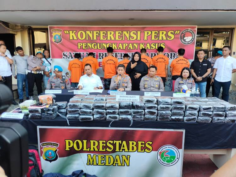 Selama Seminggu Sat Narkoba Polrestabes Medan Ungkap 56 Kasus Narkoba