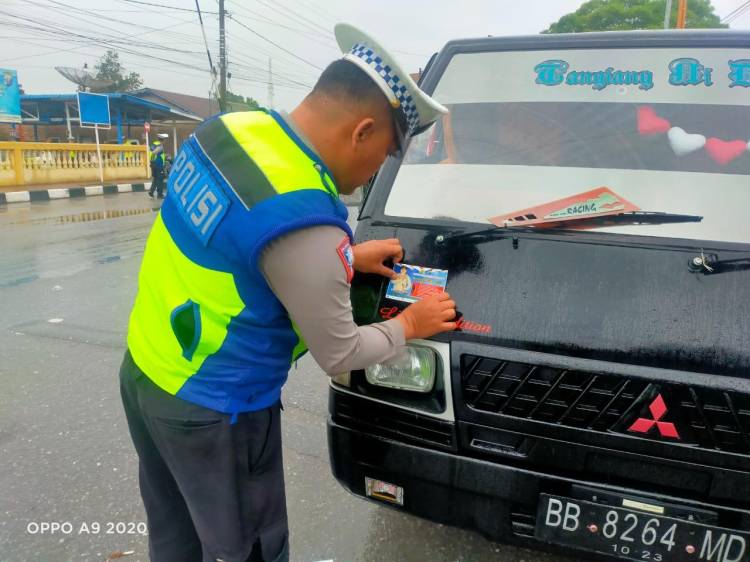 Polres Humbahas Keluarkan 230 Tilang, 256 Teguran Tertulis
