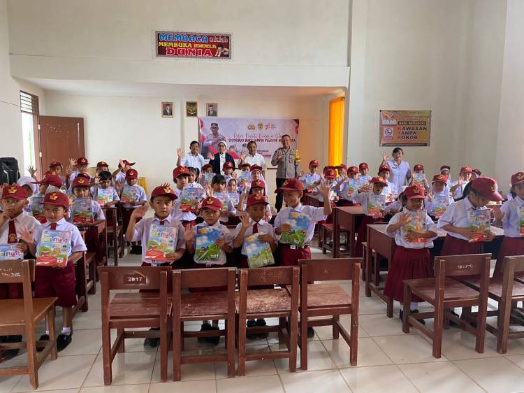 Polres Simalungun Menggelar Program Polri Peduli Budaya Literasi, Distribusi Buku ke Pelosok Nusantara