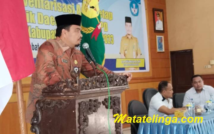 Kadis Pendidikan Langkat Adakan Sosialisasi Inventarisasi Aset Tetap