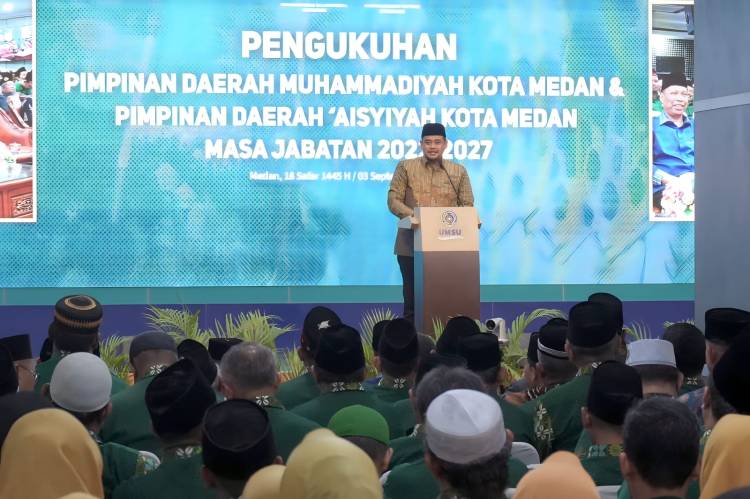 Bobby Nasution Ajak PD Muhammadiyah dan &lsquo;Aisyiyah Medan Siapkan SDM Indonesia Emas 2045