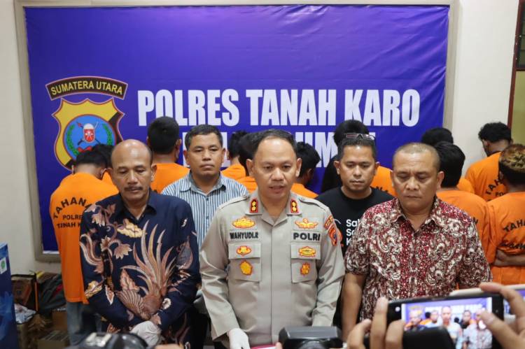 Seminggu, 14 Pelaku Narkoba Dibekuk Polres Karo