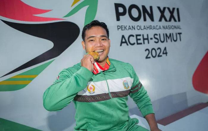Syarhrial Bhakti Pecahkan Rekor PON, Sumbang Medali Emas untuk Lewat Tolak Peluru