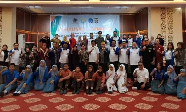 DPW Garnizun Sultra Sosialisasi Bahaya Narkoba Kepada Masyarakat dan Pelajar