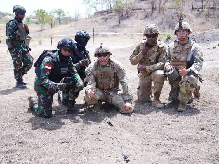 Kolaborasi TNI, US Army dan ADF dalam Latihan Jihandak