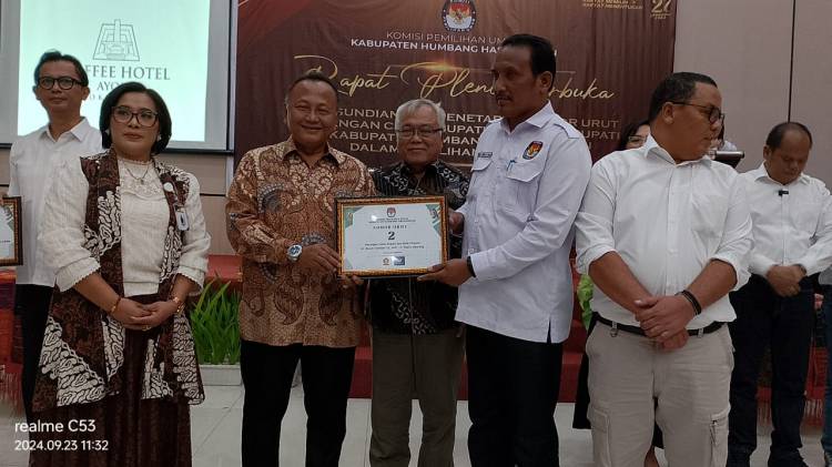 4 Paslon Pilkada Humbahas Sudah Dapat Nomor, Hendri Tumbur : Nomor 2 Angka Angka Keberuntungan