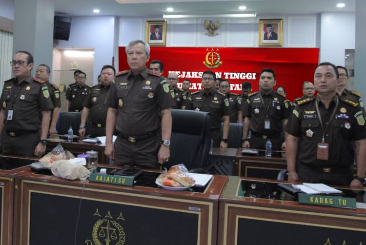 Kajati Sumut Ikuti Rakernis Secara Daring, Jaksa Agung Berharap Aparatur Kejaksaan Menjadi Personil yang Andal, Profesional, Inovatif, dan Berintegritas