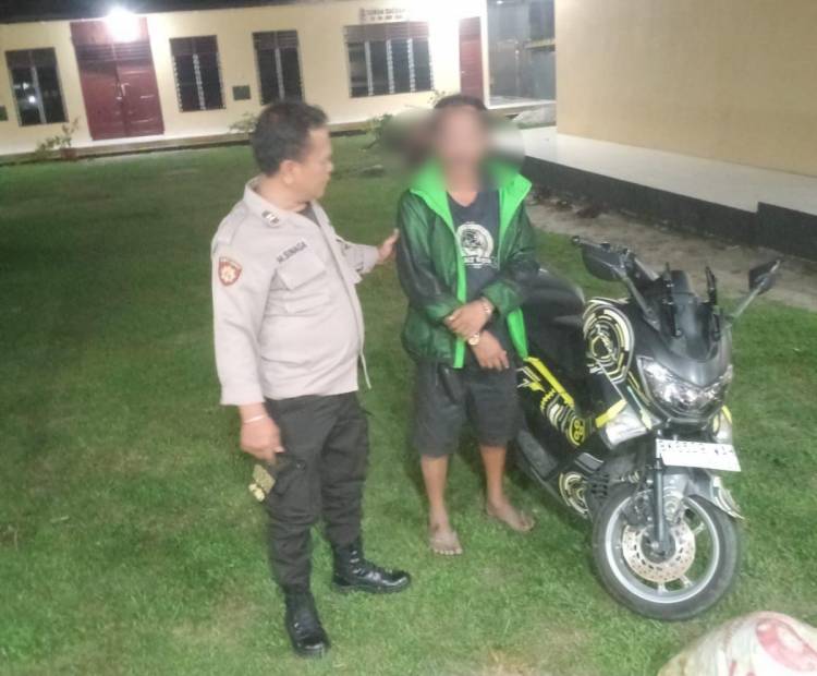 Maling Motor, Polsek Tanah Jawa Tangkap  Pensiunan PNS