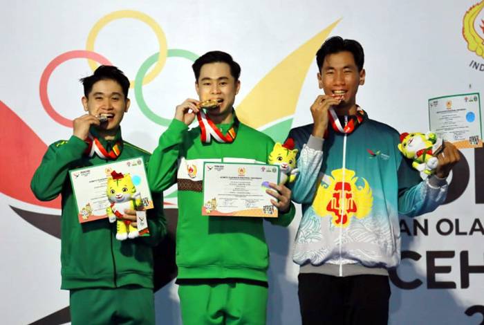 Nicholas,Atlet Cabor Wushu Persembahkan Emas untuk Sumut