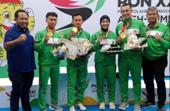 Catatkan Sejarah, Tim Squash Sumut Rebut Medali Emas Pertama PON XXI Aceh-Sumut 2024