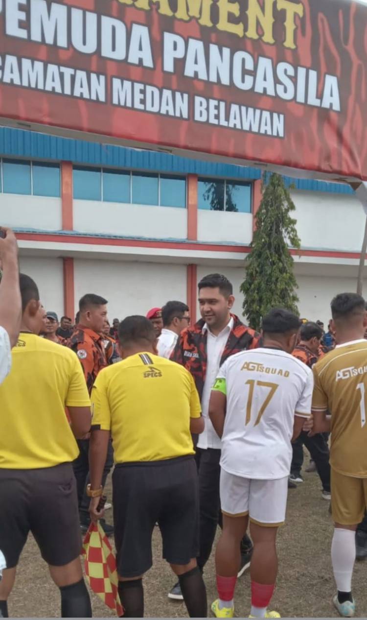 Turnamen Bola Perebutkan Piala PAC Pemuda Pancasila Kec Medan Belawan