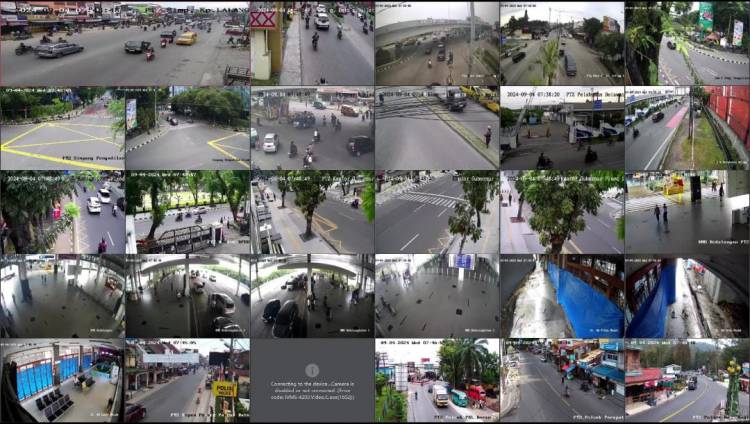 Sistem Pengawasan Canggih! Pantauan Kesiapan Venue dan Jalur Lalu Lintas Terintegrasi CCTV di Posko Ops Hatra Toba