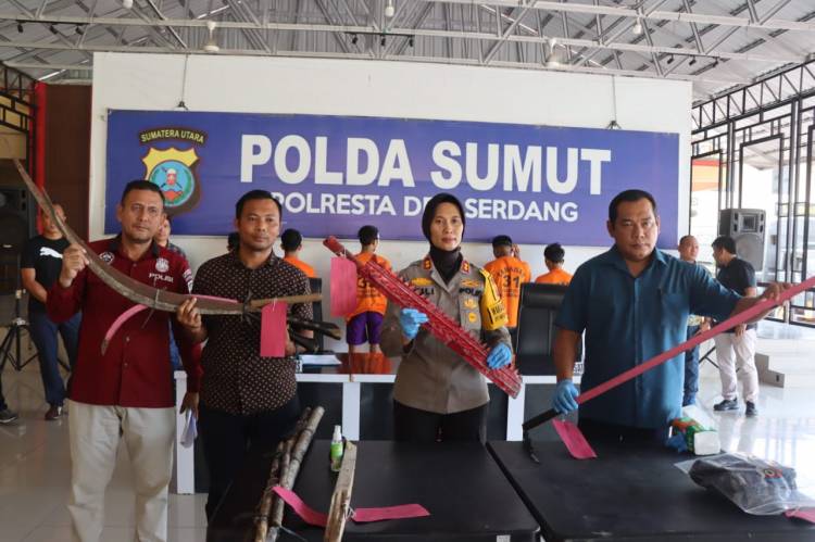 Pelaku Tawuran di Tanjung Morawa Mengakibatkan Korban Tewas,Diamankan