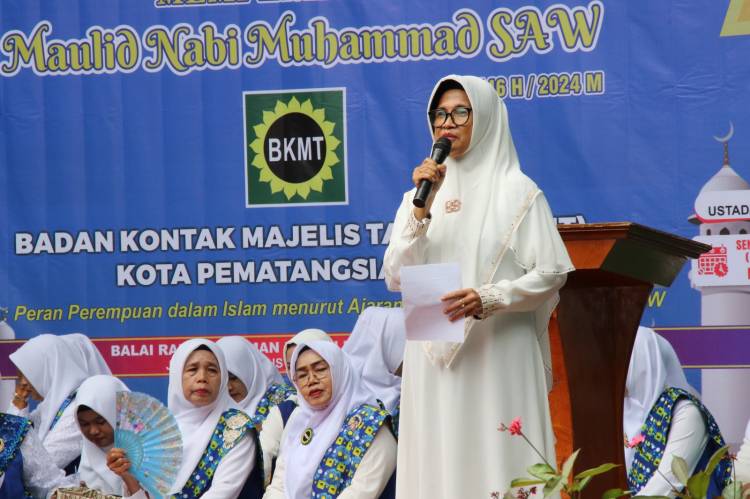BKMT Pematangsianțar Peringati Maulid 1446 H Bersama Walikota dr Susanti