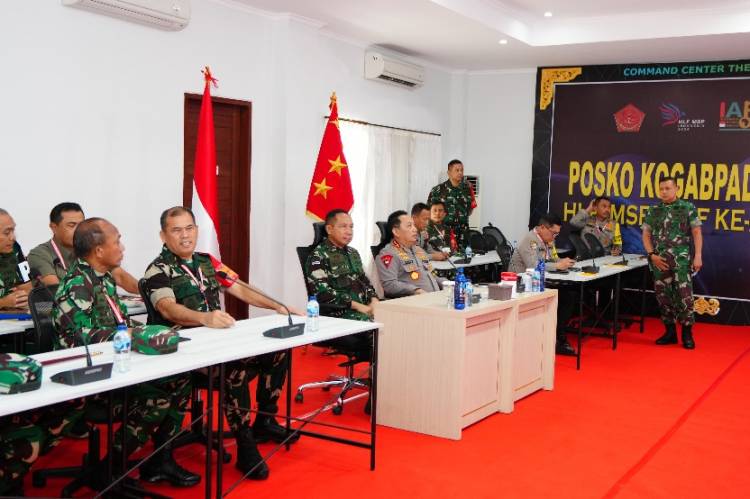 TNI Kendalikan Operasi Pengamanan HLF MSP dan IAF dari Posko Kogabpadpam VVIP