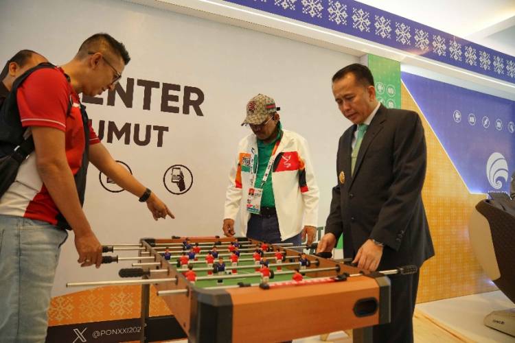 Pj Gubernur Sumut Fatoni Kunjungi Media Center PON XXI
