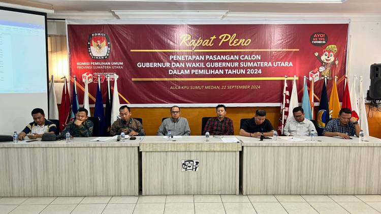 KPU Tetapkan Dua Paslon Gubernur dan Wakil Guburnur Sumut