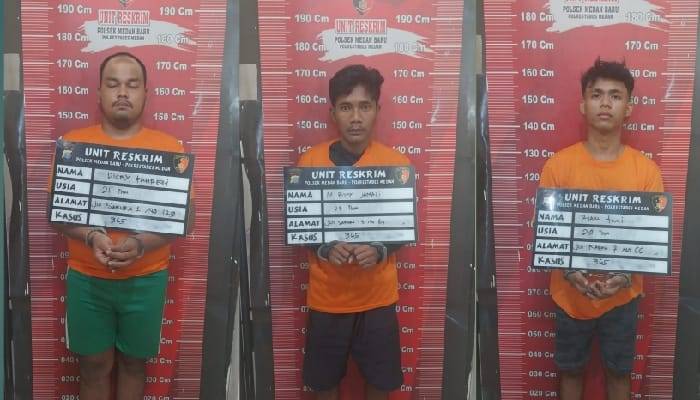 Polsek Medan Baru Tangkap Tiga Pelaku Begal, Dua DPO