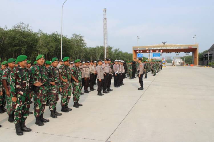 Polres Simalungun Gelar Apel Pasukan Pengamanan VVIP Kunjungan Presiden RI