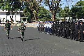 Gelar Pasukan Pam VVIP Jelang Kunker Presiden RI di Makassar