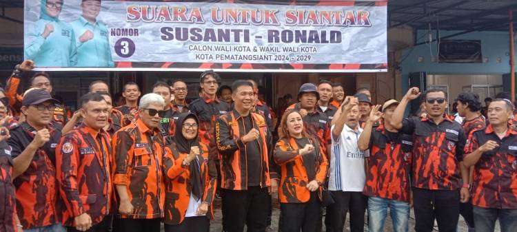 Kader PP Kota Siantar Siap Dukung Paslon Susanti - Ronald Jadi Walikota Periode 2024 - 2029
