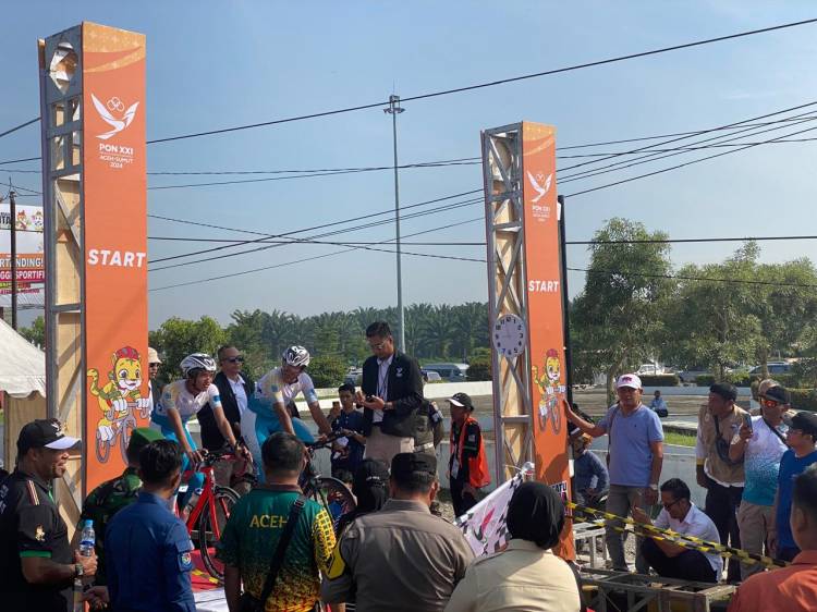 Polda Sumut Amankan Perlombaan Balap Sepeda PON XXI 2024