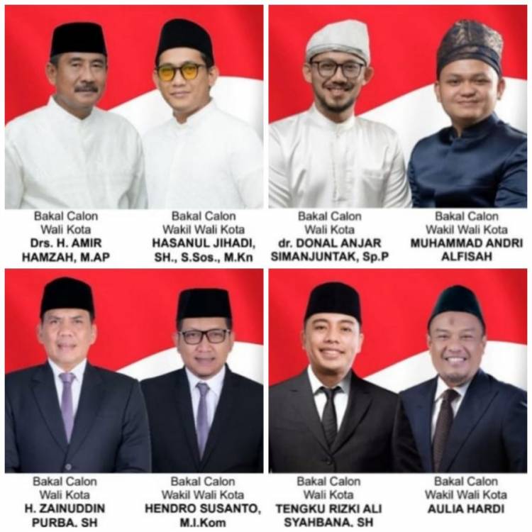 Ini 4 Paslon Walikota dan Waki lwalikota Binjai