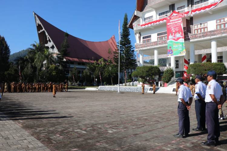 Amanat Bupati Toba: Capaian Kerja Kita Adalah Anugerah, Harus Kita Syukuri