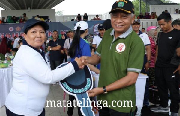 Ribuan Warga Ikuti Gerak Jalan Santai HUT TNI di Asahan