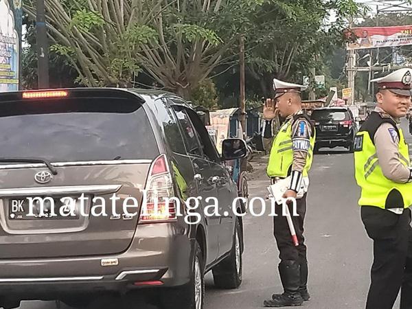 Hari Pertama Operasi Zebra Toba 2019,  Polres Asahan Gelar Razia di Depan Kantor Satlantas 