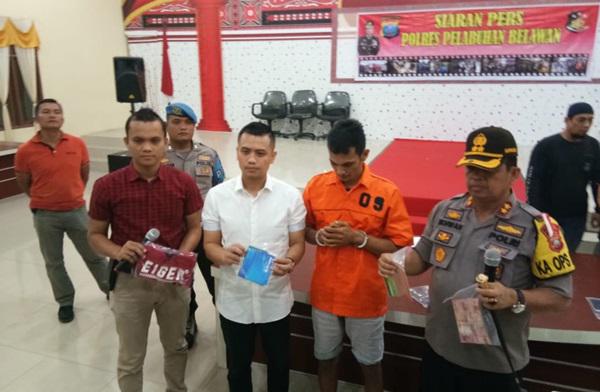 Polres Pelabuhan Belawan Ringkus Pembobol ATM Modus Ganjal Tusuk Gigi