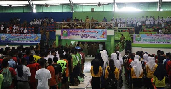 Idaham Buka Pekan Olahraga Pelajar Kota Binjai Tahun 2019