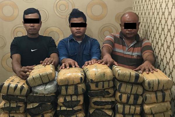 Polisi Sergap Tiga Pelaku Narkoba di Sibolangit Bawa 80 Kg Ganja