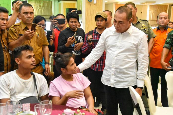 Edy Rahmayadi Minta Pemkab/Pemko  Bantu Kehidupan Pengungsi