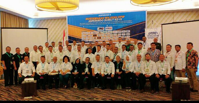 Asperindo Sumut Kukuhkan Kepengurusan Baru Periode 2019-2023