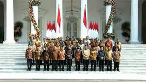 Ini Susunan Menteri Kabinet Jokowi
