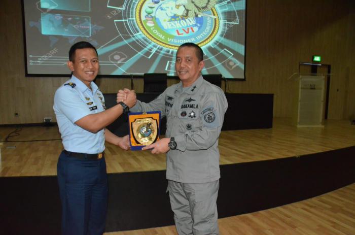Sestama Bakamla RI Berikan Ceramah Terhadap Pasis Seskoau Angkatan Ke-56 TP 2019