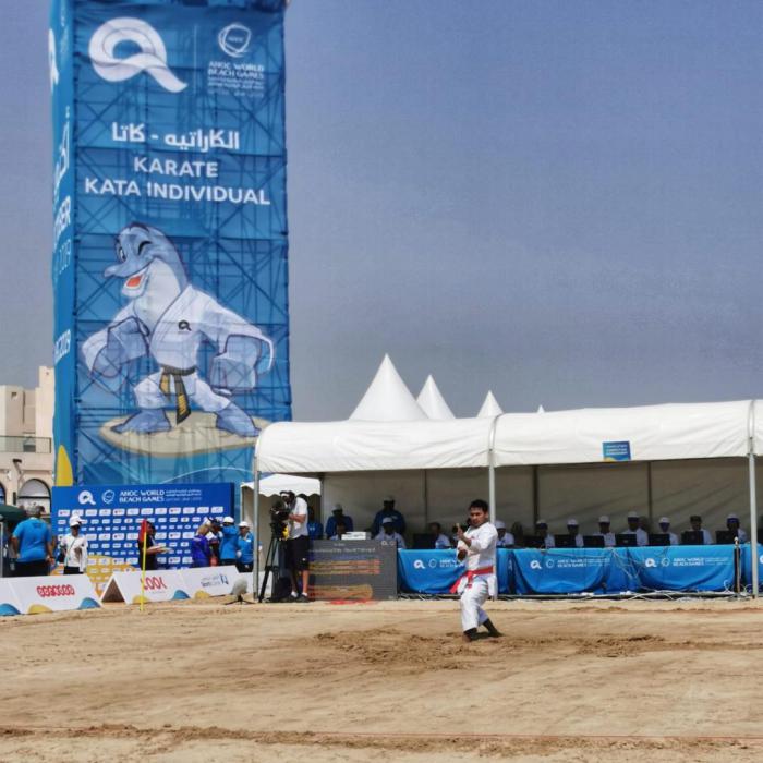 Ahmad Zigi Tembus 16 Besar ANOC World Beach