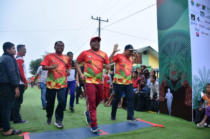 Bupati dan Wabup Sergai Hadiri Kegiatan  Oil Palm Marathon 2019