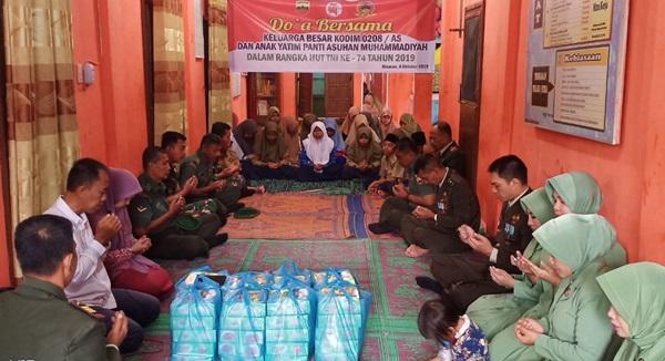 Dandim 0208/Asahan : Doa Bersama Bersama Anak Yatim  Bawa Berkat Melimpah