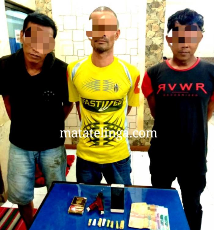 PAUS Sikat Tiga Pelaku Tindak Kejahatan Narkoba Di Asahan