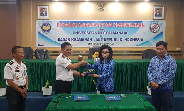 Kamla Zona Maritim Tengah-UNIMA Teken Nota Kesepahaman Bersama