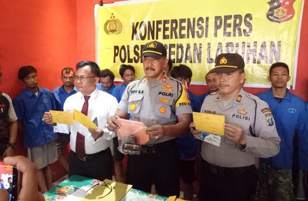 Grebek Kampung Narkoba Sei Mati, Polsek Medan Labuhan Ciduk 10 Warga