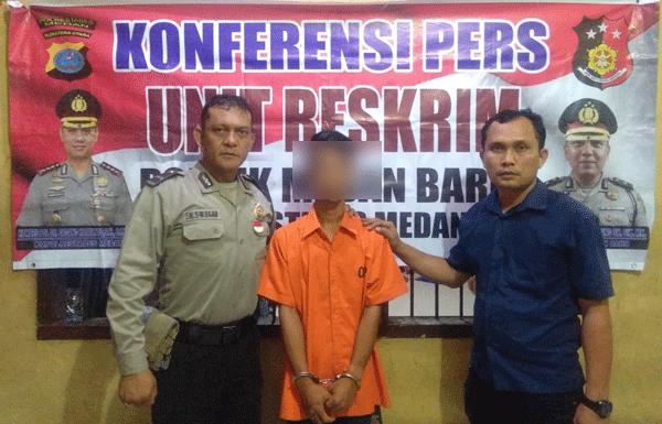 Beraksi Tiga Kali Jambret, di Masukkan Polsek Medan Baru ke Terali Besi